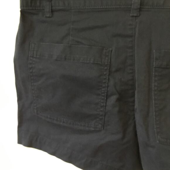 GAP Factory Navy Blue 3'' Mid Rise Khaki Shorts with Washwell - Picture 11 of 12